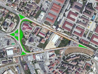 Riqualificazione urbana dell'area di Piazza d'Armi e potenziamento delle infrastrutture viarie a servizio dei quartieri limitrofi della città - Modifica dell'assetto viario di Viale Corrado IV dall'incrocio con Viale della Stazione (Viale XXV Aprile) all'incrocio alla S.S. n°80 e la S.S. n° 17 (bivio S. Antonio). Bretella di collegamento accesso casello autostradale l'Aquila ovest A24 - 3° lotto